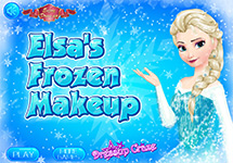 Elsa y el maquillaje helado