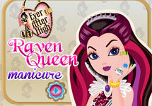 Hacer la manicura a Raven Queen