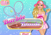 Vestir a Barbie en clase de tenis