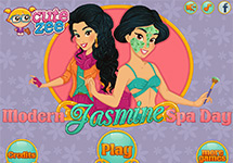 Vestir a Jasmine en el spa