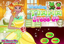 Tiana y su vestido de novia